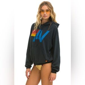 aviator nation LOGO PULLOVER RELAXED HOODIE
